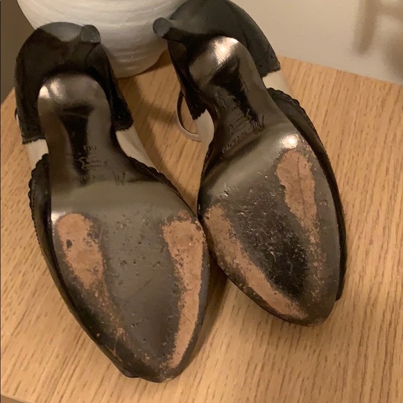 Vintage Peep Toe Ankle Strap Stiletto - Picture 7 of 7